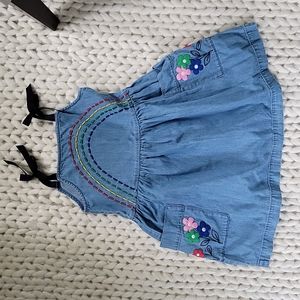 Hanna Andersson Jean Rainbow Dress 5T/110